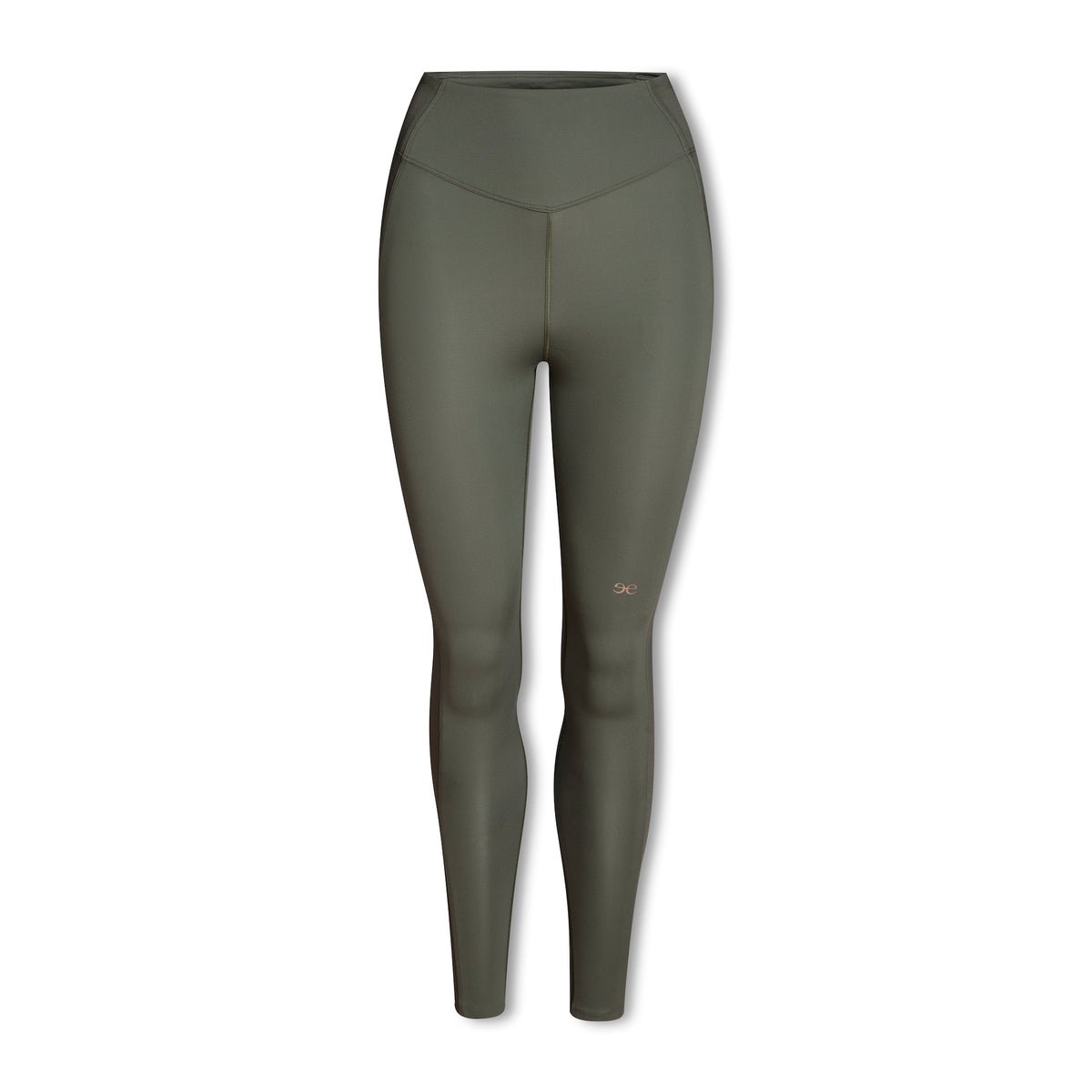 Green High Waisted Compression Leggings